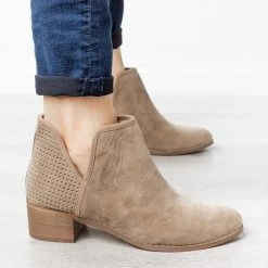 AMS Shoes Newest Arrivals Pinhole Heel Booties