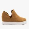 Bamboo Shoes Pinhole Inner Wedge Sneakers