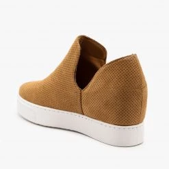 Bamboo Shoes Pinhole Inner Wedge Sneakers