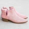 Reneeze Shoes Newest Arrivals Pinhole Low Ankle Booties