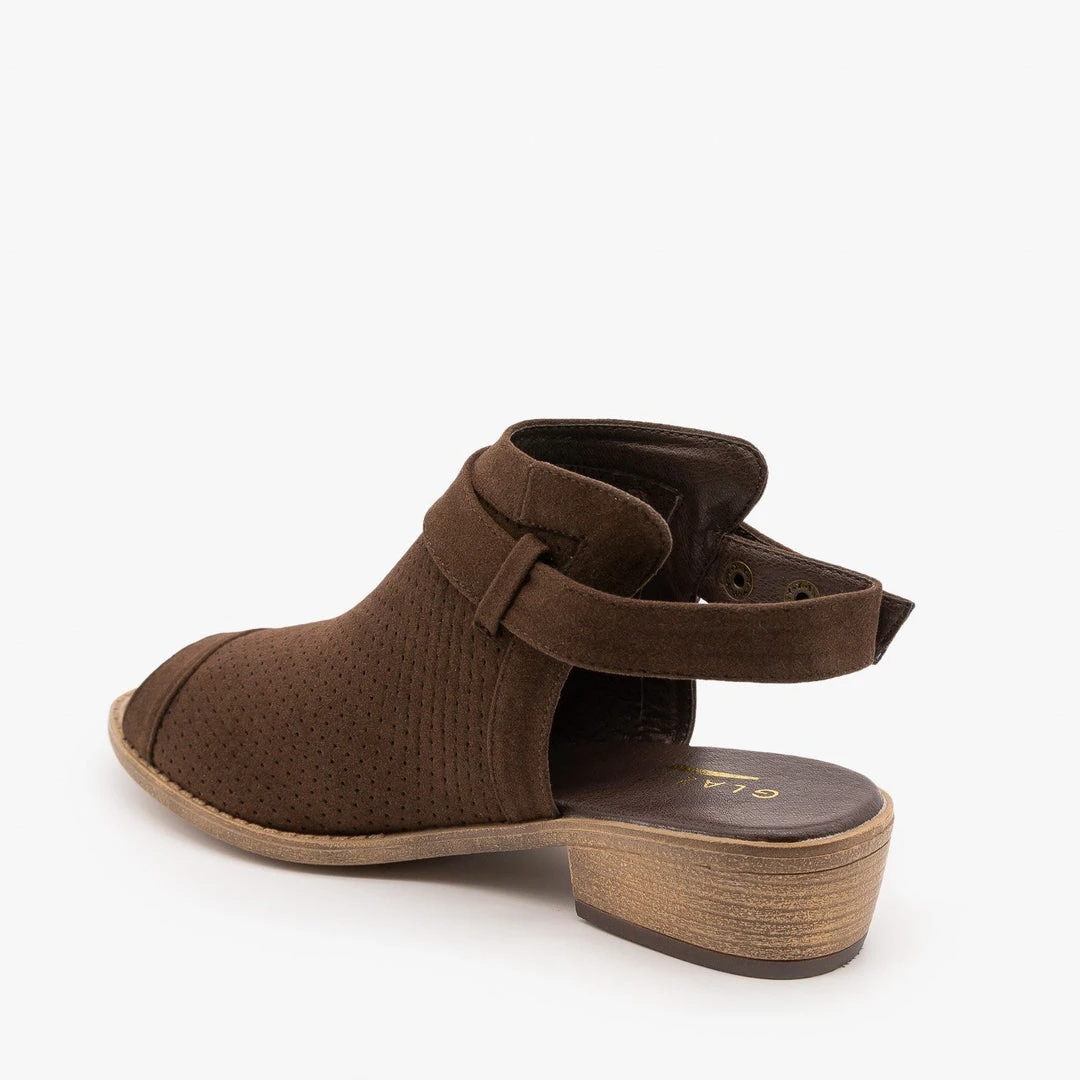 Glaze Pinhole Sandal Heels FINAL SALE 4 Glaze Pinhole Sandal Heels FINAL SALE