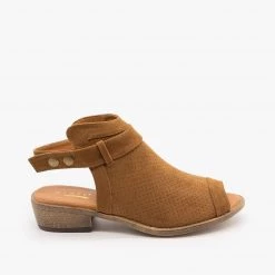 Glaze Pinhole Sandal Heels FINAL SALE