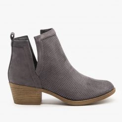 Reneeze Shoes Pinhole Side Cut Booties FINAL SALE