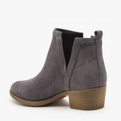Reneeze Shoes Pinhole Side Cut Booties FINAL SALE