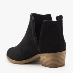 Reneeze Shoes Pinhole Side Cut Booties FINAL SALE
