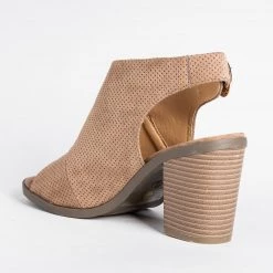 Nature Breeze Pinhole Slingback Open-Toe Booties Newest Arrivals