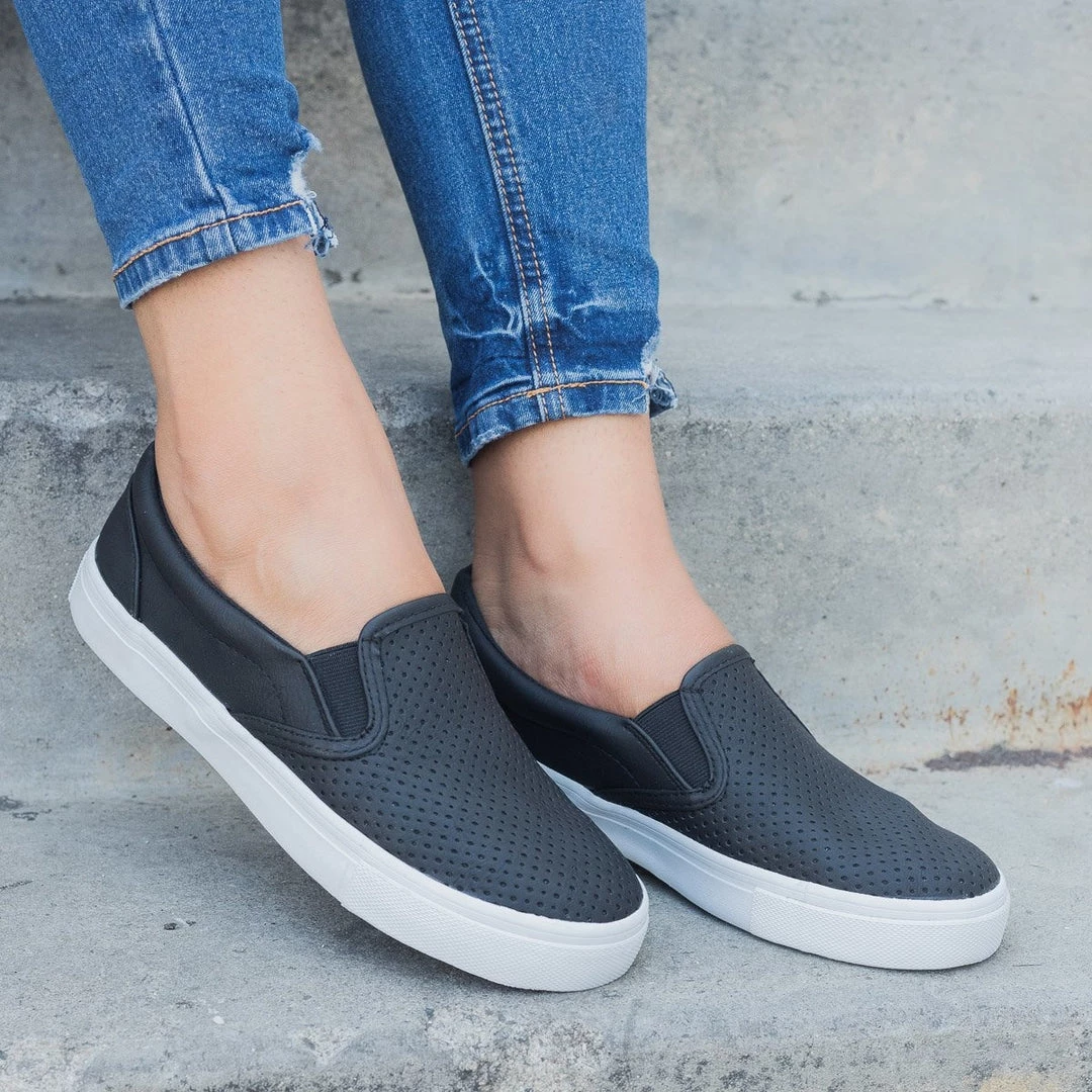 Soda Shoes Pinhole Slip-On Summer Sneakers FINAL SALE 9 Soda Shoes Pinhole Slip-On Summer Sneakers FINAL SALE