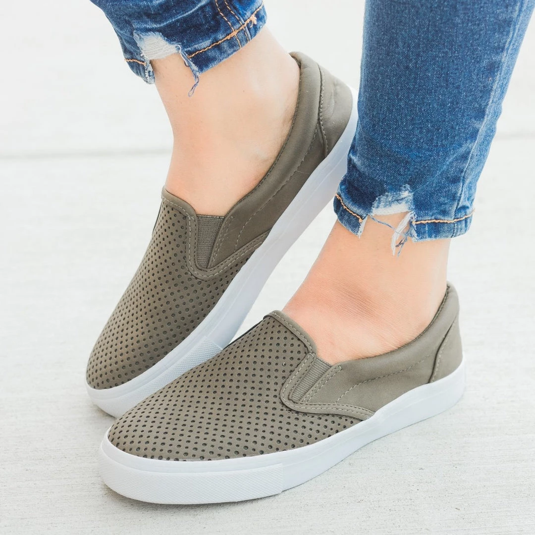 Soda Shoes Pinhole Slip-On Summer Sneakers FINAL SALE 11 Soda Shoes Pinhole Slip-On Summer Sneakers FINAL SALE