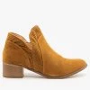 AMS Shoes Newest Arrivals Pinhole Tulip Cut Booties