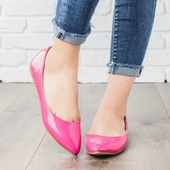 Bella Marie Pink Almond Toe Flats Newest Arrivals