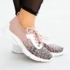 Qupid Shoes Pixelated Flyknit Athletic Sneakers