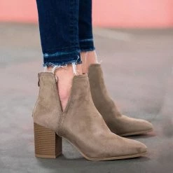Top Moda Placket Pointed Toe Bootie Newest Arrivals