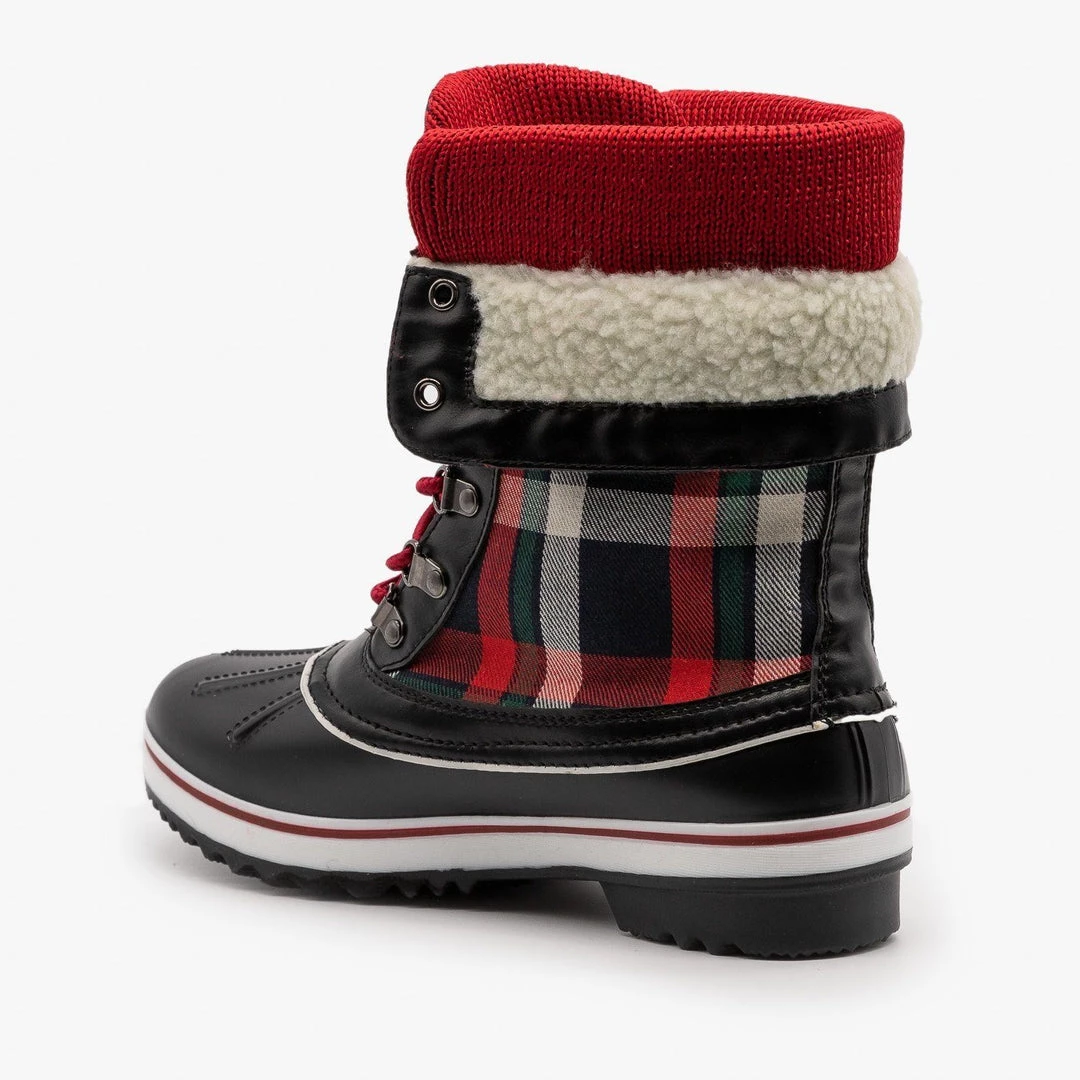 Forever Plaid Double Cuff Duck Boots Newest Arrivals 4 Forever Plaid Double Cuff Duck Boots Newest Arrivals