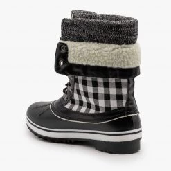 Forever Plaid Double Cuff Duck Boots Newest Arrivals