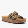 Refresh Platform Double Buckle Cork Slides