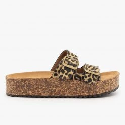 Refresh Platform Double Buckle Cork Slides
