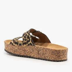 Refresh Platform Double Buckle Cork Slides