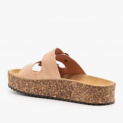 Refresh Platform Double Buckle Cork Slides
