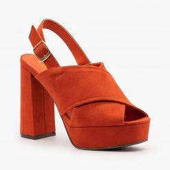 Bamboo Newest Arrivals Platform Slingback Heels 6 Bamboo Newest Arrivals Platform Slingback Heels