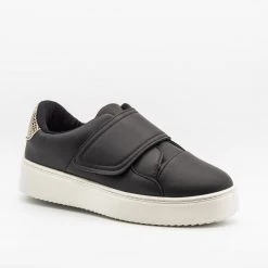 Qupid Shoes Newest Arrivals Platform Velcro Strap Sneakers