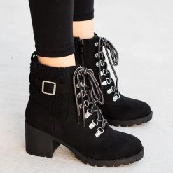 Top Moda Pluto Cozy Combat Bootie Newest Arrivals 4 Top Moda Pluto Cozy Combat Bootie Newest Arrivals