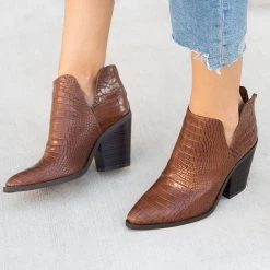 Bamboo Shoes Pointed-Squared Toe Booties