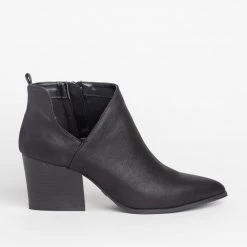 Qupid Shoes Newest Arrivals Pointed Toe Diva Ankle Booties FINAL SALE