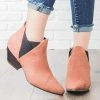 Qupid Shoes Pointed Toe Faux Suede Booties Newest Arrivals