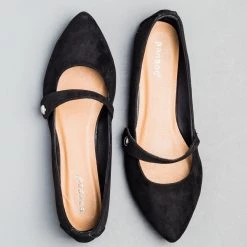 Bamboo Shoes Pointed Toe Mary Jane Flats