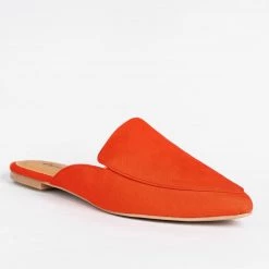 Qupid Shoes Pointed Toe Mules