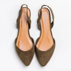 Bamboo Shoes Newest Arrivals Pointed Toe Slingback Flats