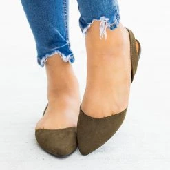 Bamboo Shoes Newest Arrivals Pointed Toe Slingback Flats