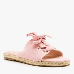 Shoe Republic LA Polka Dot Laced Slides