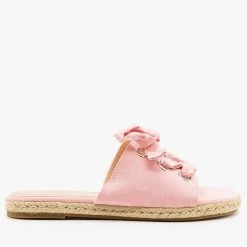 Shoe Republic LA Polka Dot Laced Slides