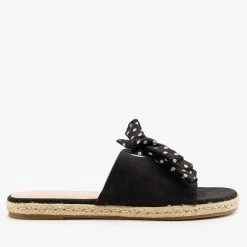 Shoe Republic LA Polka Dot Laced Slides