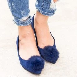 Refresh Pom Pom Accent Flats Newest Arrivals