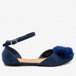 Refresh Pom Pom Ballet Flats