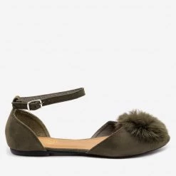 Refresh Pom Pom Ballet Flats