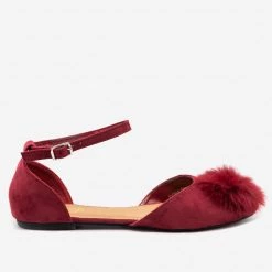 Refresh Pom Pom Ballet Flats