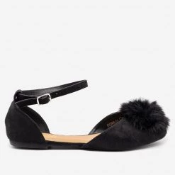 Refresh Pom Pom Ballet Flats