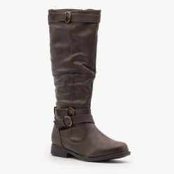 Fashion Focus Posh Buckle Riding Boots