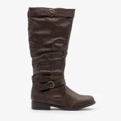 Fashion Focus Posh Buckle Riding Boots