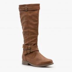 Fashion Focus Posh Buckle Riding Boots