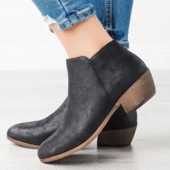 Mata Posh Burnished Toe Booties 11 Mata Posh Burnished Toe Booties