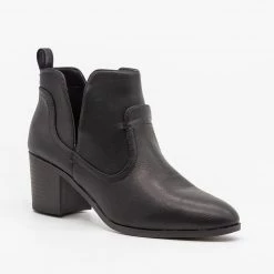 Qupid Shoes Posh Burnished Toe Western Booties FINAL SALE