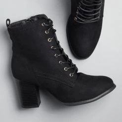 Glaze Newest Arrivals Posh Lace-Up Ankle Booties
