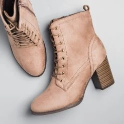 Glaze Newest Arrivals Posh Lace-Up Ankle Booties