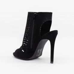 Qupid Shoes Posh Laser-Cut High Heels Newest Arrivals