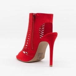 Qupid Shoes Posh Laser-Cut High Heels Newest Arrivals