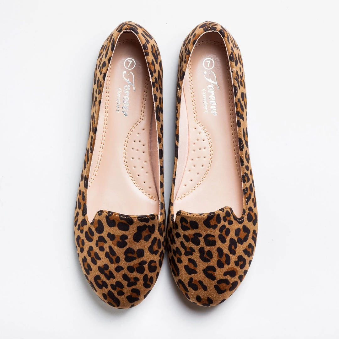 Forever Newest Arrivals Posh Leopard Print Loafer Flats 1 Forever Newest Arrivals Posh Leopard Print Loafer Flats